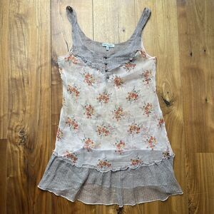 Heritage 1981 Silk Camisole Tank Top Tunic Size S